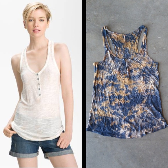 Free People Tops - Free People Ocean Breeze Tank in Tie Dye